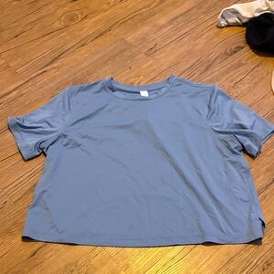 lululemon athletica Light Blue Short Sleeve Tee